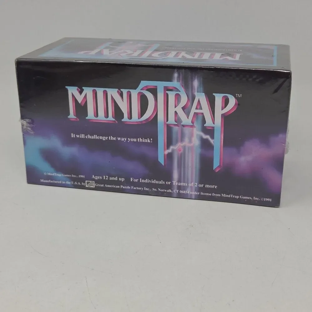 Mindtrap Game - Original 1991 Vintage Family Card Game Sealed